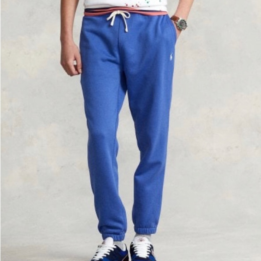 NWT!!Polo Ralph Lauren Cotton Blend Fleece Classic Fit Sweatpants Blue SZ M-2XL